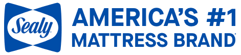 blue logo of America&#x27;s number one mattress