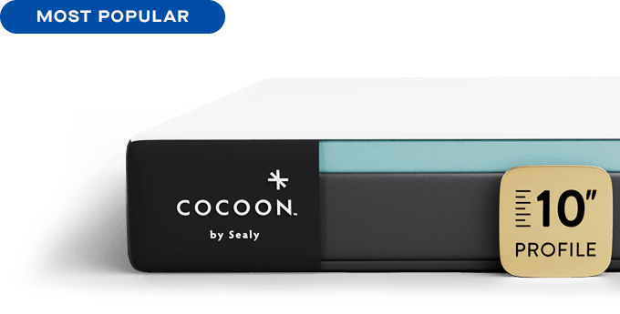 Cocoon Memory Foam side profile showing layers
