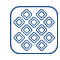 Blue pressure relief icon with white background
