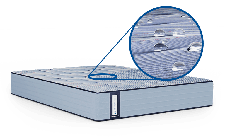 Sealy Posturepedic Spring mattress with a moisture wicking cover