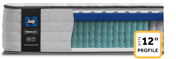 Posturepedic Spring Mattress, with inner-layers of material showing