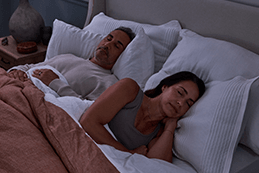 man and woman sleeping