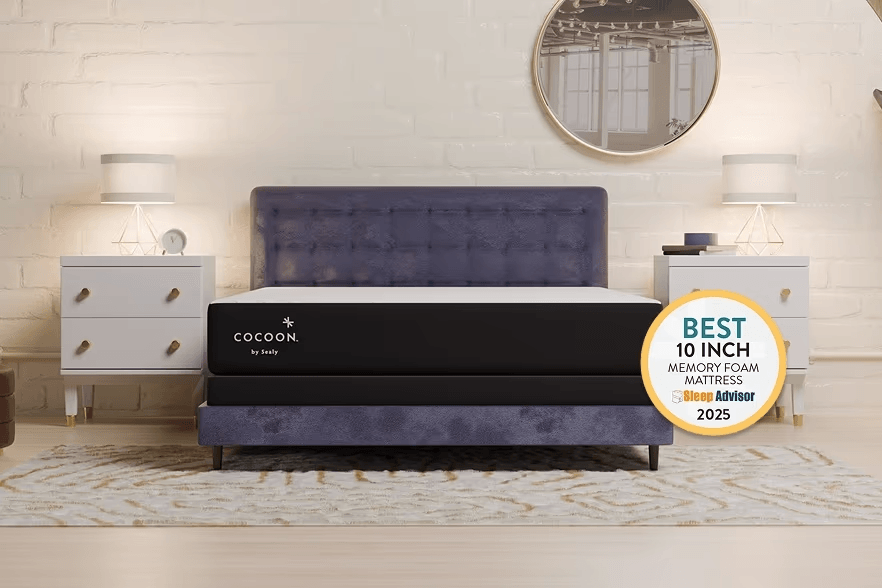 2025 Best Memory Foam Mattress by Sleep Advisor - Affiliate Award