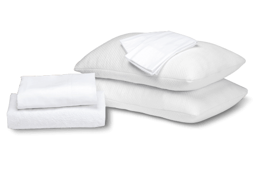 2 Pillows, Sheet Set & Protector